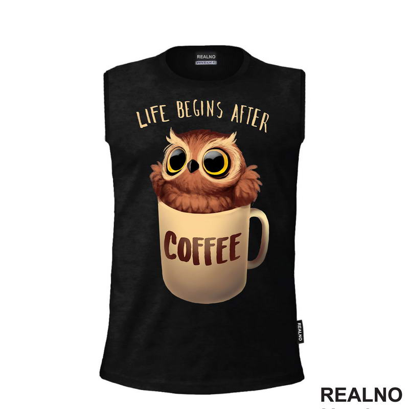 Life Begins After Coffee - Kafa - Majica