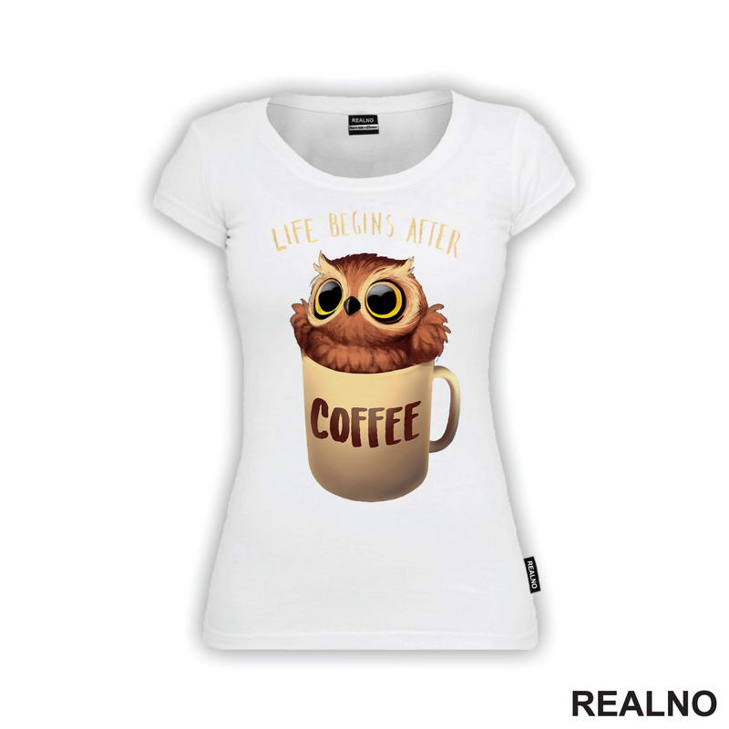 Life Begins After Coffee - Kafa - Majica