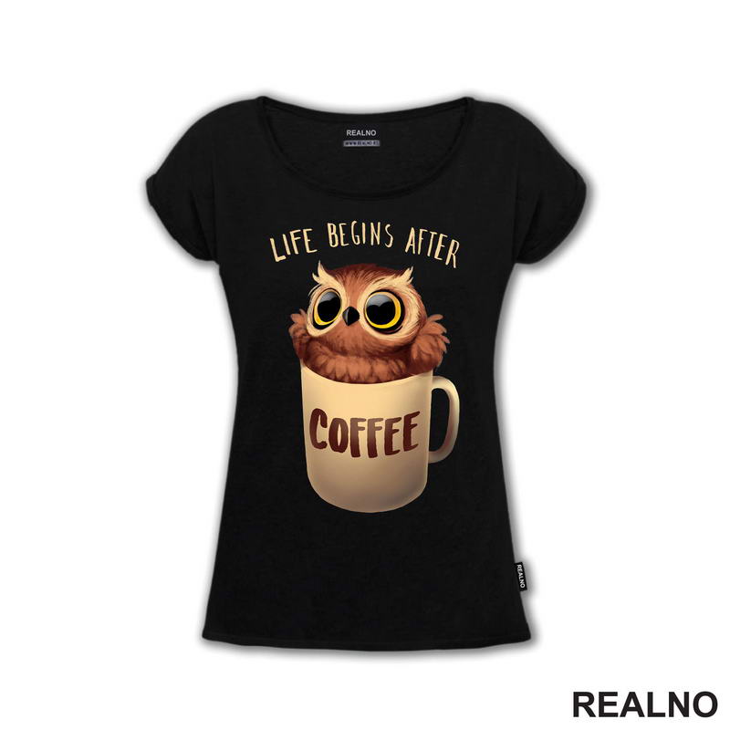 Life Begins After Coffee - Kafa - Majica