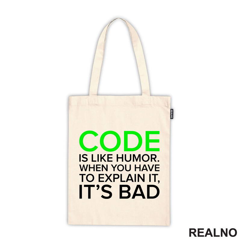 Code Is Like Humor - Geek - Majica