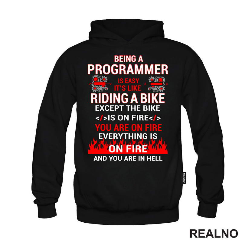 Programming Is Like Riding A Bike - Geek - Majica