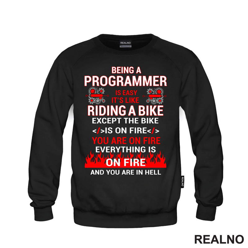 Programming Is Like Riding A Bike - Geek - Majica
