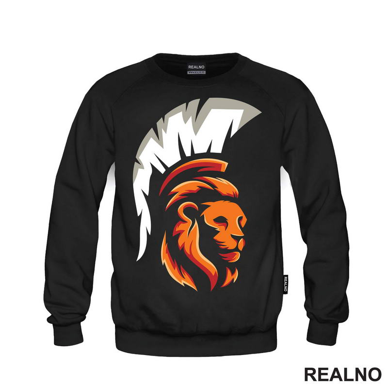 Lav Sa Kacigom Spartanca - Lion - Životinje - Majica