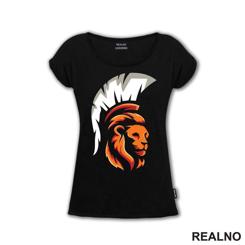 Lav Sa Kacigom Spartanca - Lion - Životinje - Majica