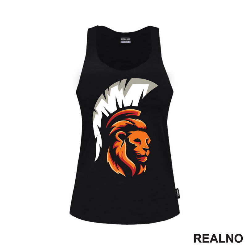 Lav Sa Kacigom Spartanca - Lion - Životinje - Majica