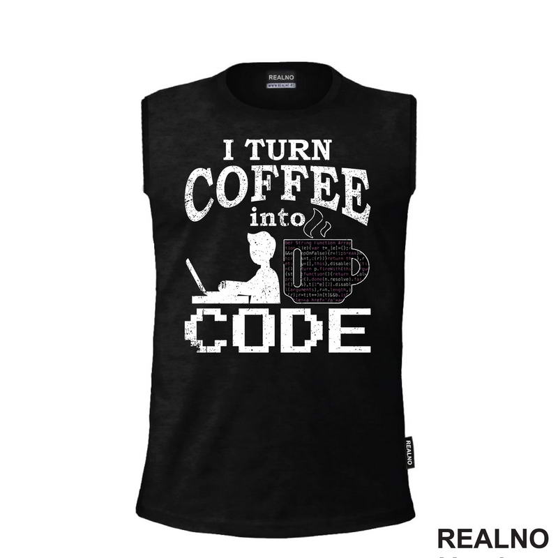 Coffee Into Code - Geek - Majica