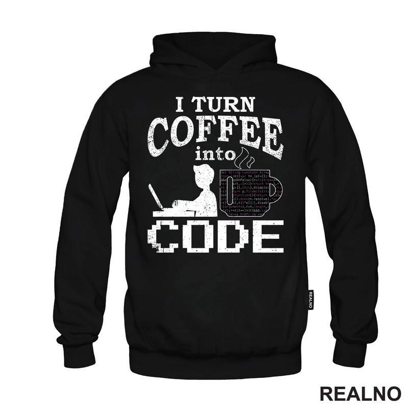 Coffee Into Code - Geek - Majica