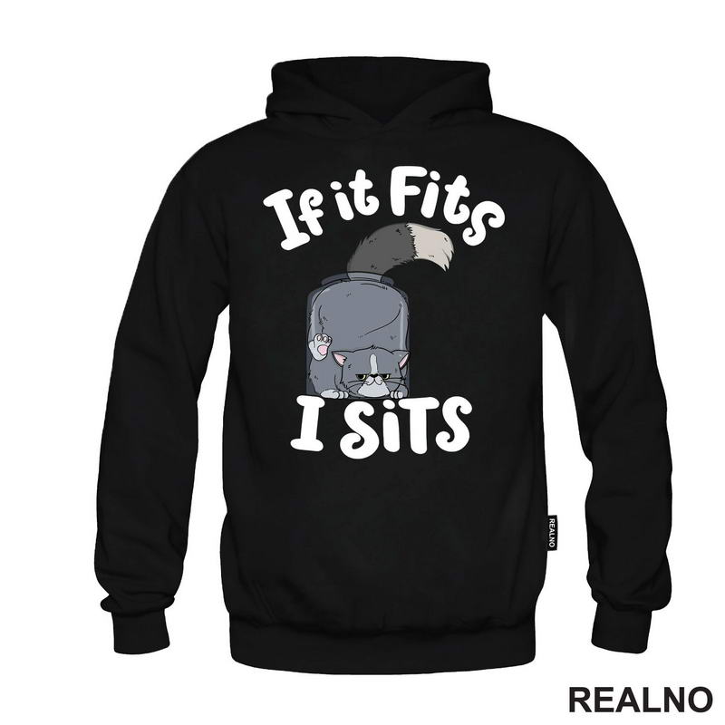 If It Fits I Stis - Tegla I Mačka - Cats - Majica
