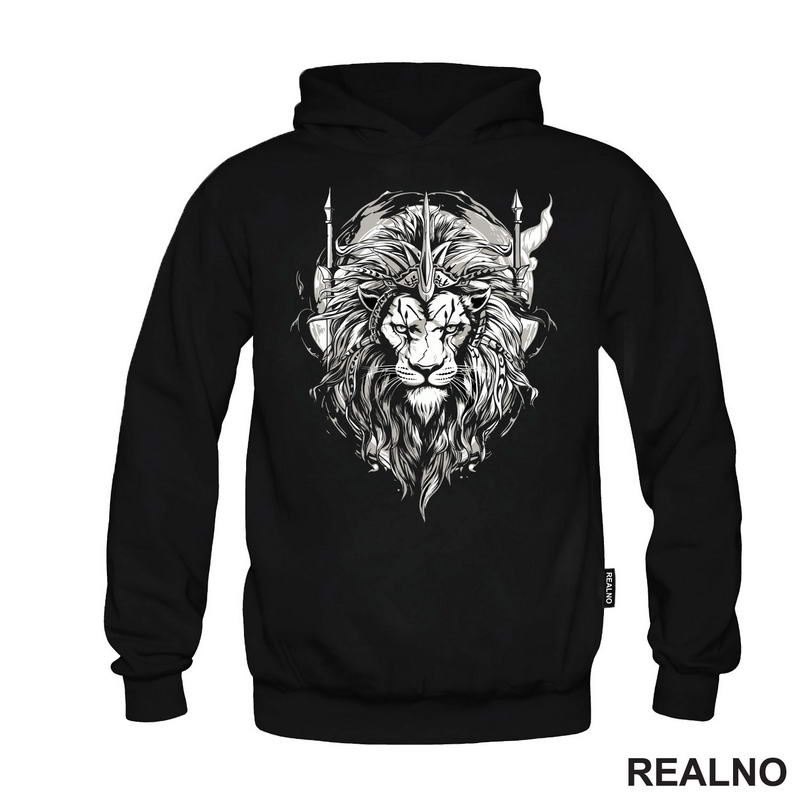 Sivi Lav - Linije - Lion - Životinje - Majica
