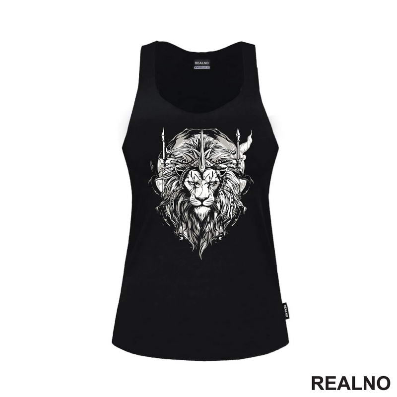 Sivi Lav - Linije - Lion - Životinje - Majica