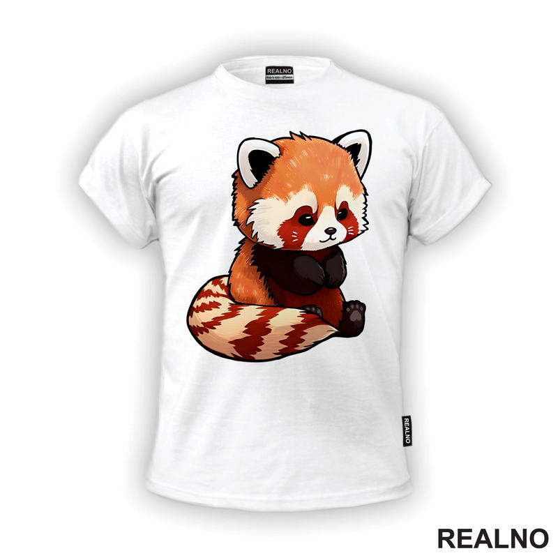 Crveni Panda Drži Šapice - Životinje - Majica
