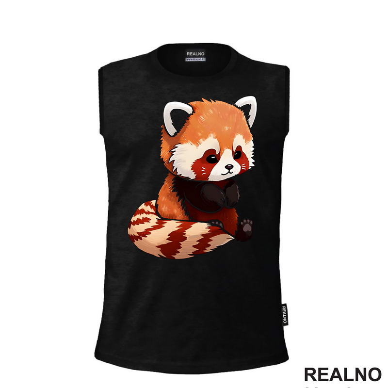 Crveni Panda Drži Šapice - Životinje - Majica