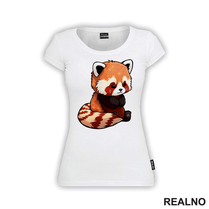 Crveni Panda Drži Šapice - Životinje - Majica