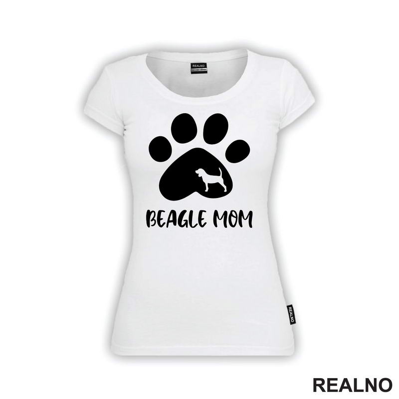 Beagle Mom - Pas Bigl - Dog - Psi - Majica
