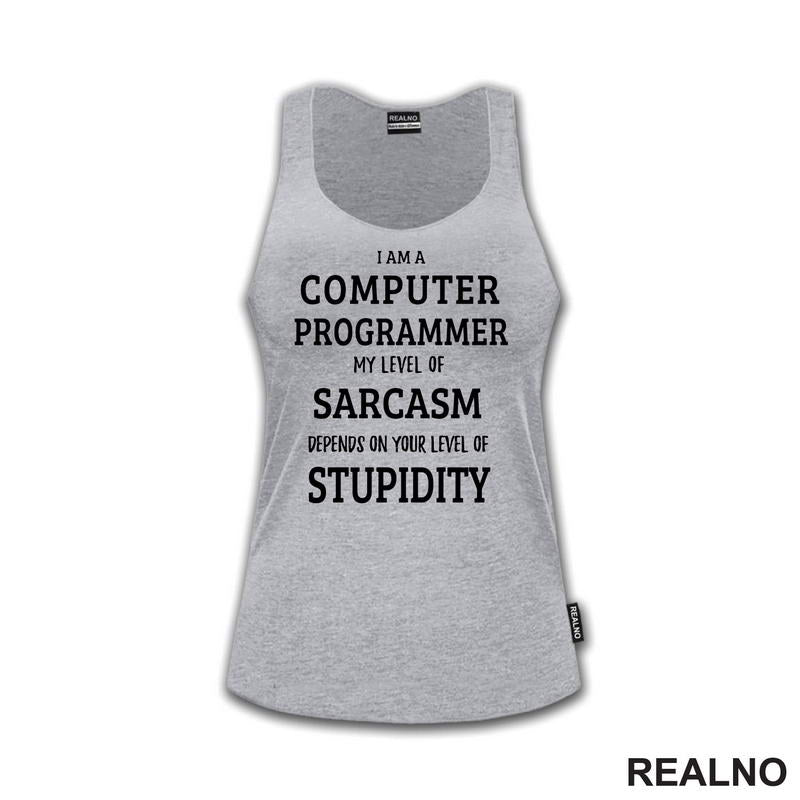 Level Of Sarcasm - Programmer - Geek - Majica