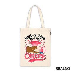 Just A Girl Who Loves Otters - Životinje - Majica