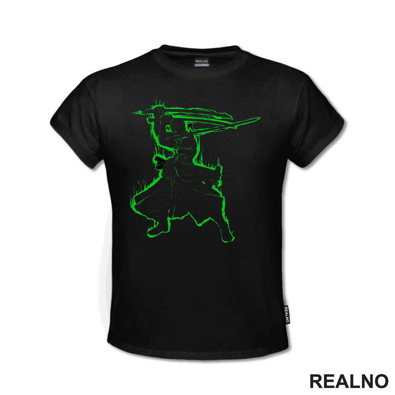 Green Outline - Roro - One Piece - Majica