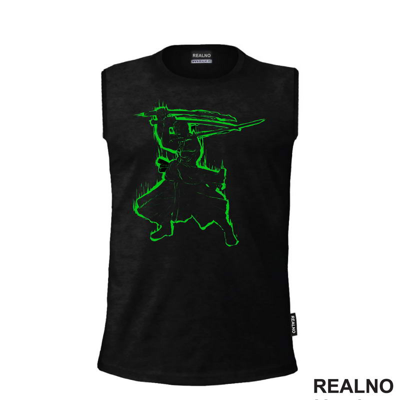 Green Outline - Roro - One Piece - Majica