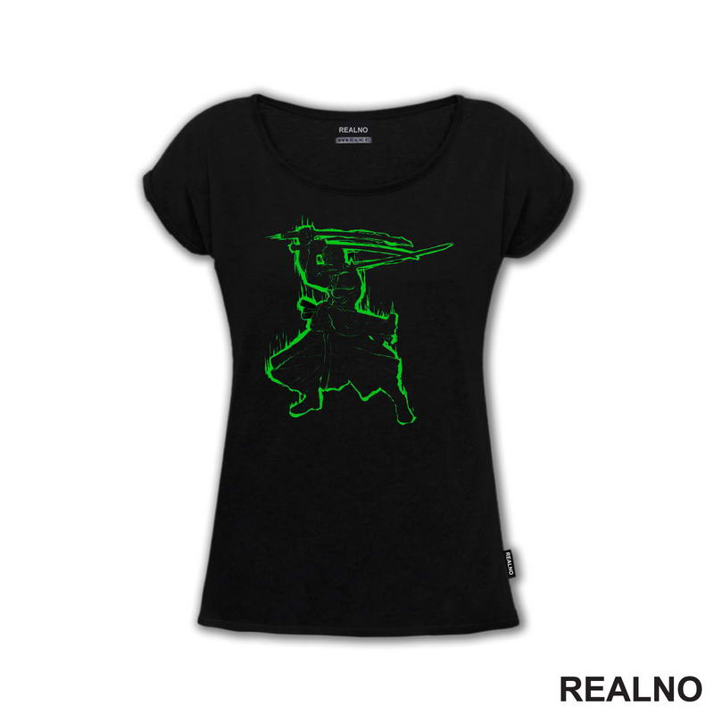 Green Outline - Roro - One Piece - Majica