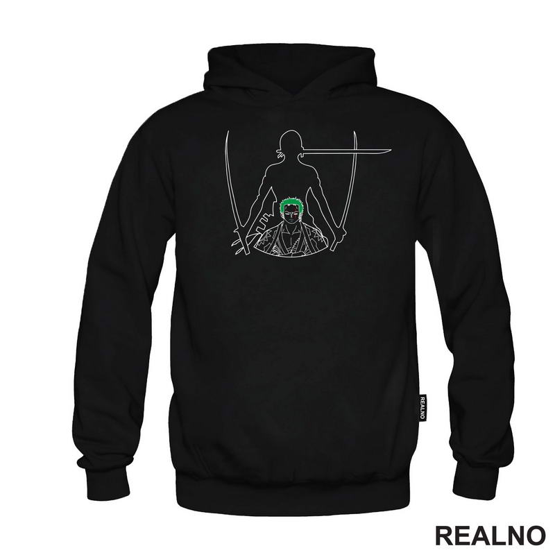 Zoro - Outlines - One Piece - Majica