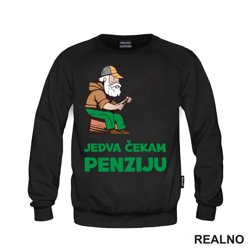 Jedva Čekam Penziju - Pecanje - Fishing - Majica