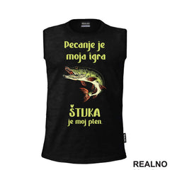 Pecanje Je Moja Igra, Štuka Je Moj Plen - Majica