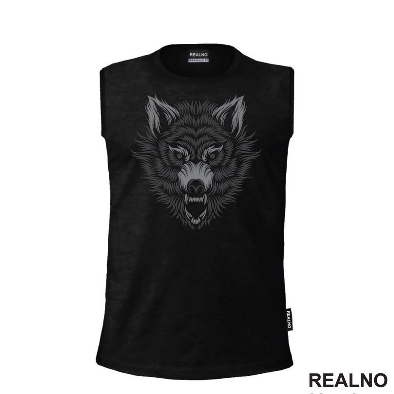 Tamni Opasni Vuk - Wolf - Životinje - Majica