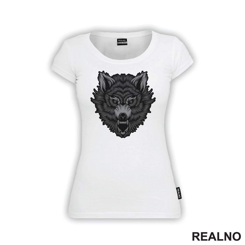 Tamni Opasni Vuk - Wolf - Životinje - Majica