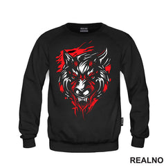Crvene Mrlje Oko Vuka - Wolf - Životinje - Majica