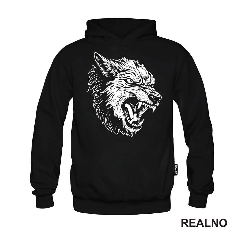 Linije Vuka Koji Zavija - Wolf - Životinje - Majica