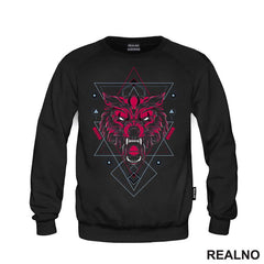 Crveni Vuk Sa Linijama - Wolf - Životinje - Majica