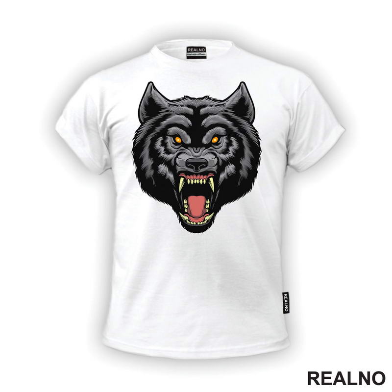 Besni Vuk - Veliki Zubi - Wolf - Životinje - Majica