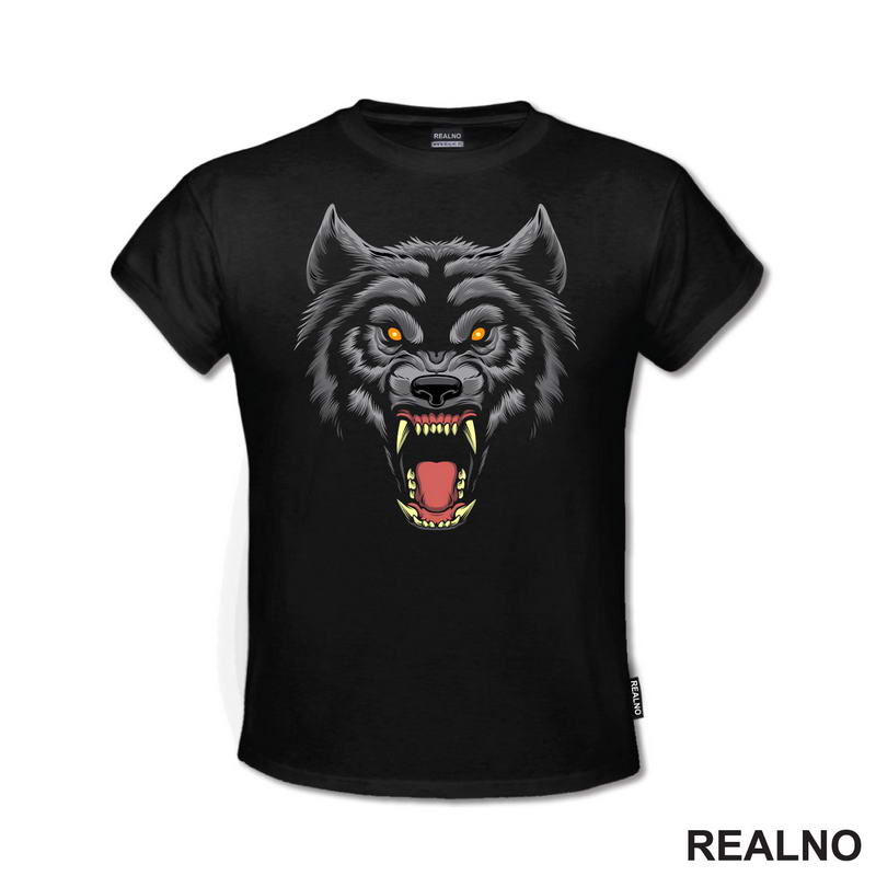 Besni Vuk - Veliki Zubi - Wolf - Životinje - Majica