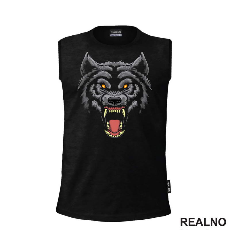 Besni Vuk - Veliki Zubi - Wolf - Životinje - Majica