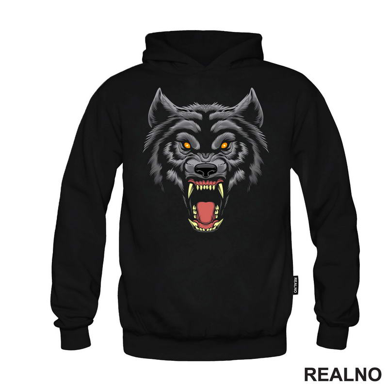 Besni Vuk - Veliki Zubi - Wolf - Životinje - Majica