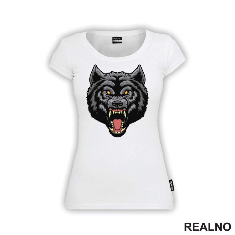 Besni Vuk - Veliki Zubi - Wolf - Životinje - Majica