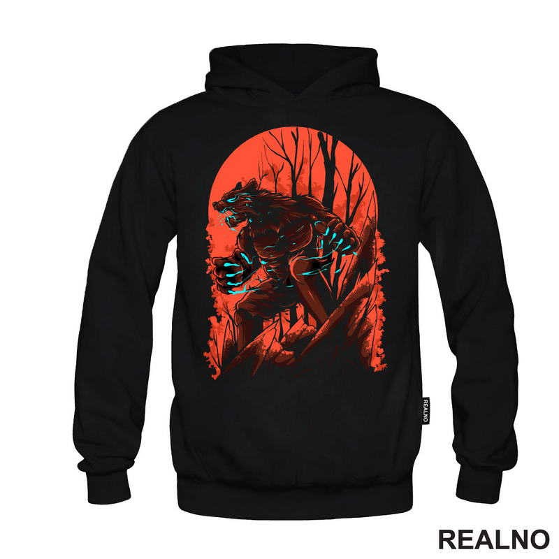 Vukodlak U Šumi - Vuk - Wolf - Životinje - Majica
