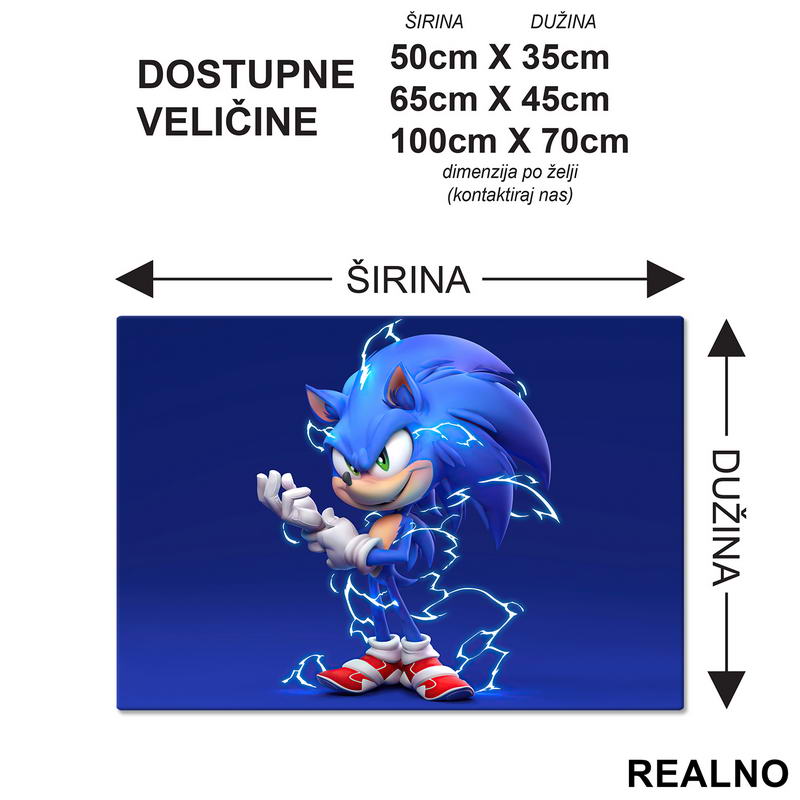Lighting Bolts - Sonic - Podmetač za sto