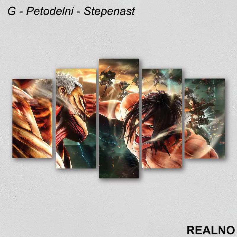 Attack On Titan - Slika na platnu - Kanvas
