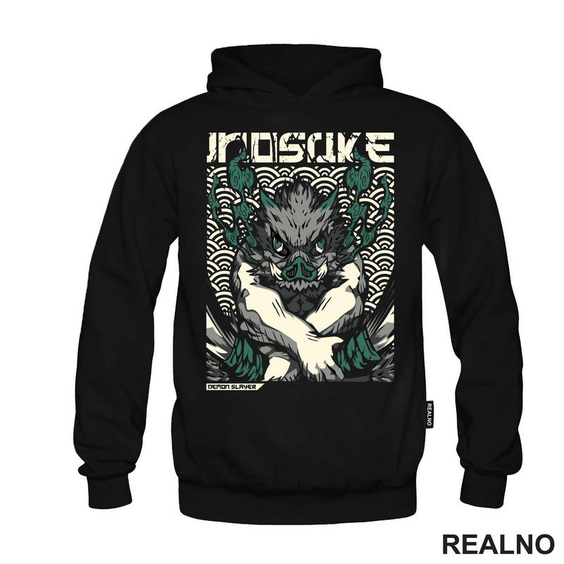 Inosuke - Green Smoke - Demon Slayer - Majica