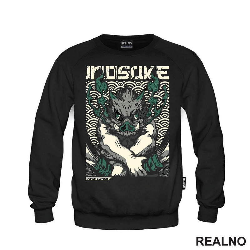 Inosuke - Green Smoke - Demon Slayer - Majica