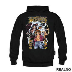 Three Different Luffy - One Piece - Majica