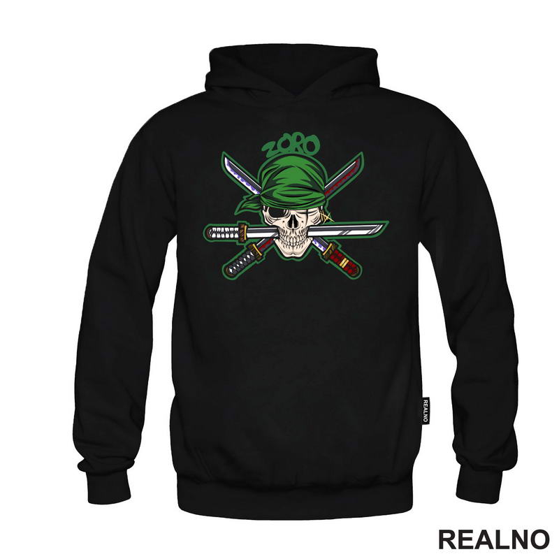 Zoro Skull - One Piece - Majica