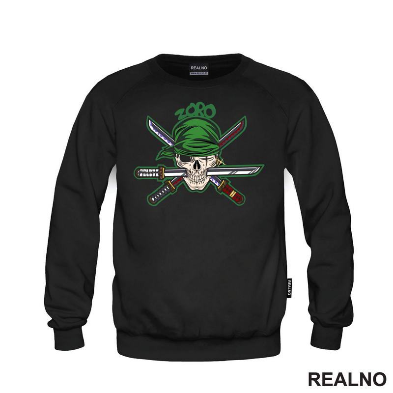 Zoro Skull - One Piece - Majica
