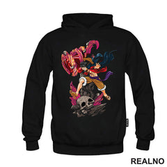 Luffy And Skull Attack - One Piece - Majica
