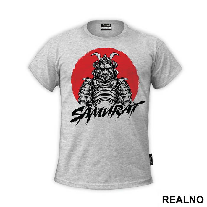 Samurai Infront Of Red Moon
