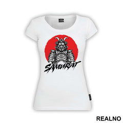 Samurai Infront Of Red Moon