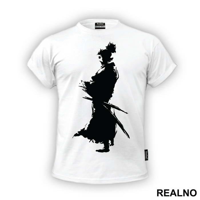 Standing With His Back Turned - Samurai