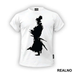 Standing With His Back Turned - Samurai