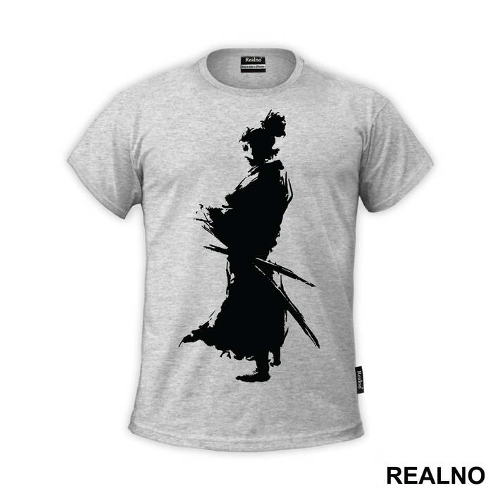 Standing With His Back Turned - Samurai
